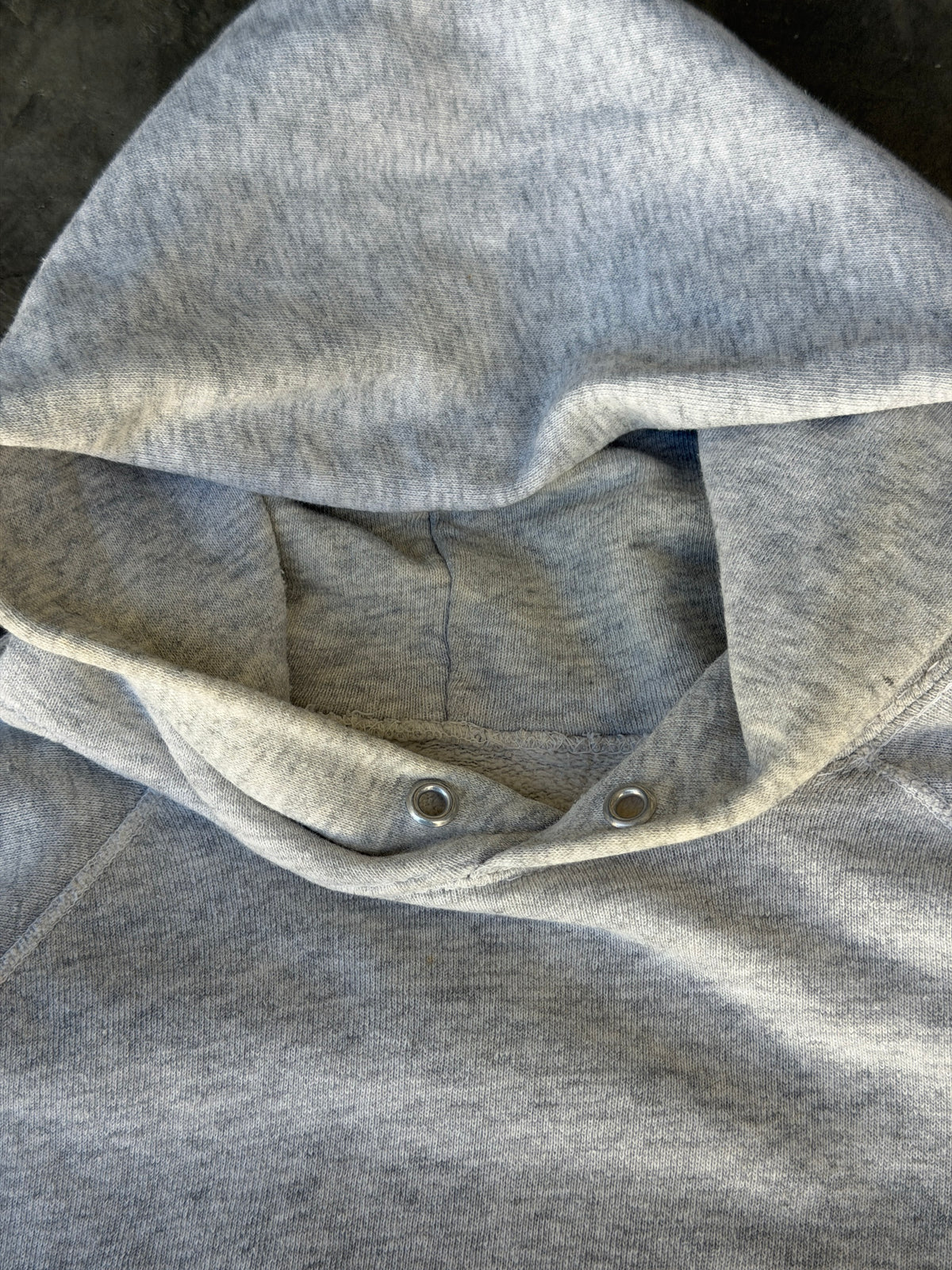 70s heather grey hoodie