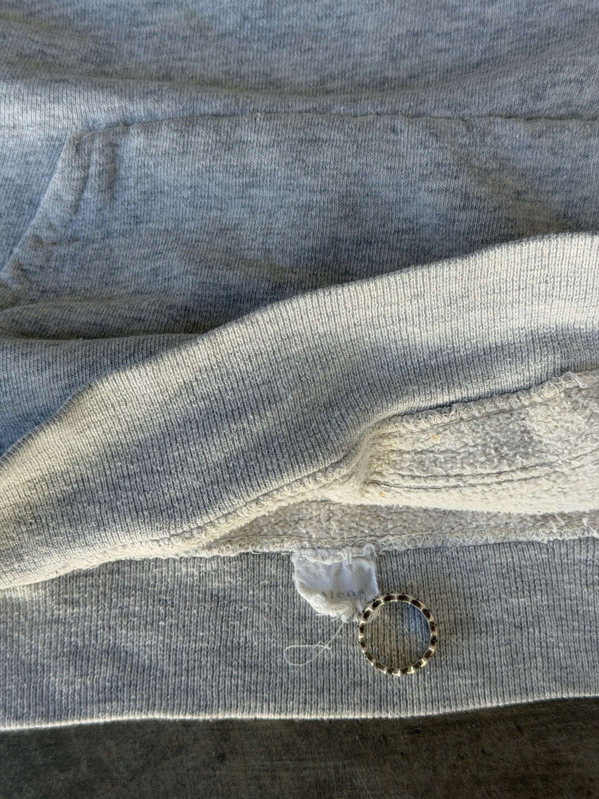 70s heather grey hoodie