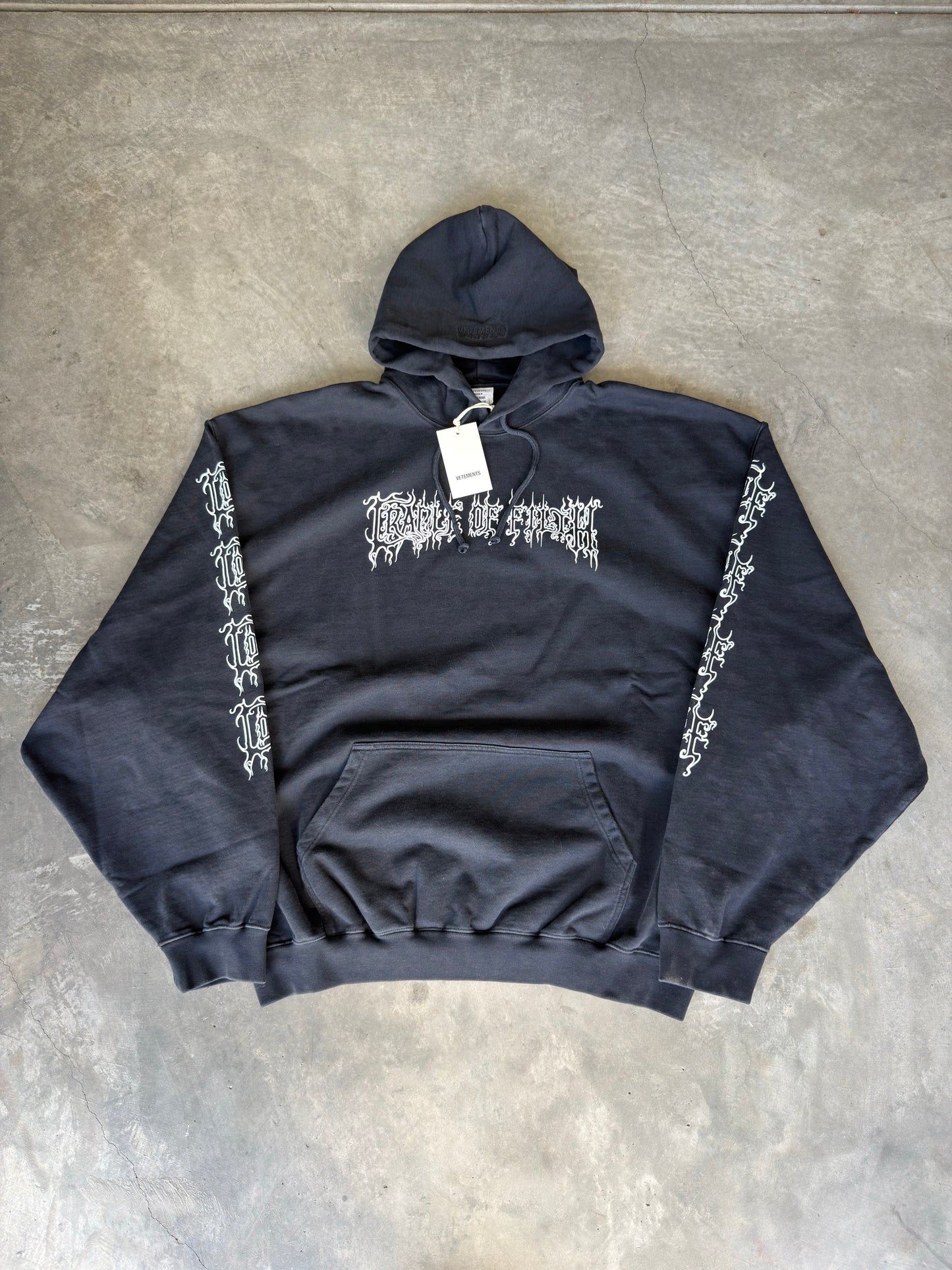 Vetements x cradle of filth hoodie