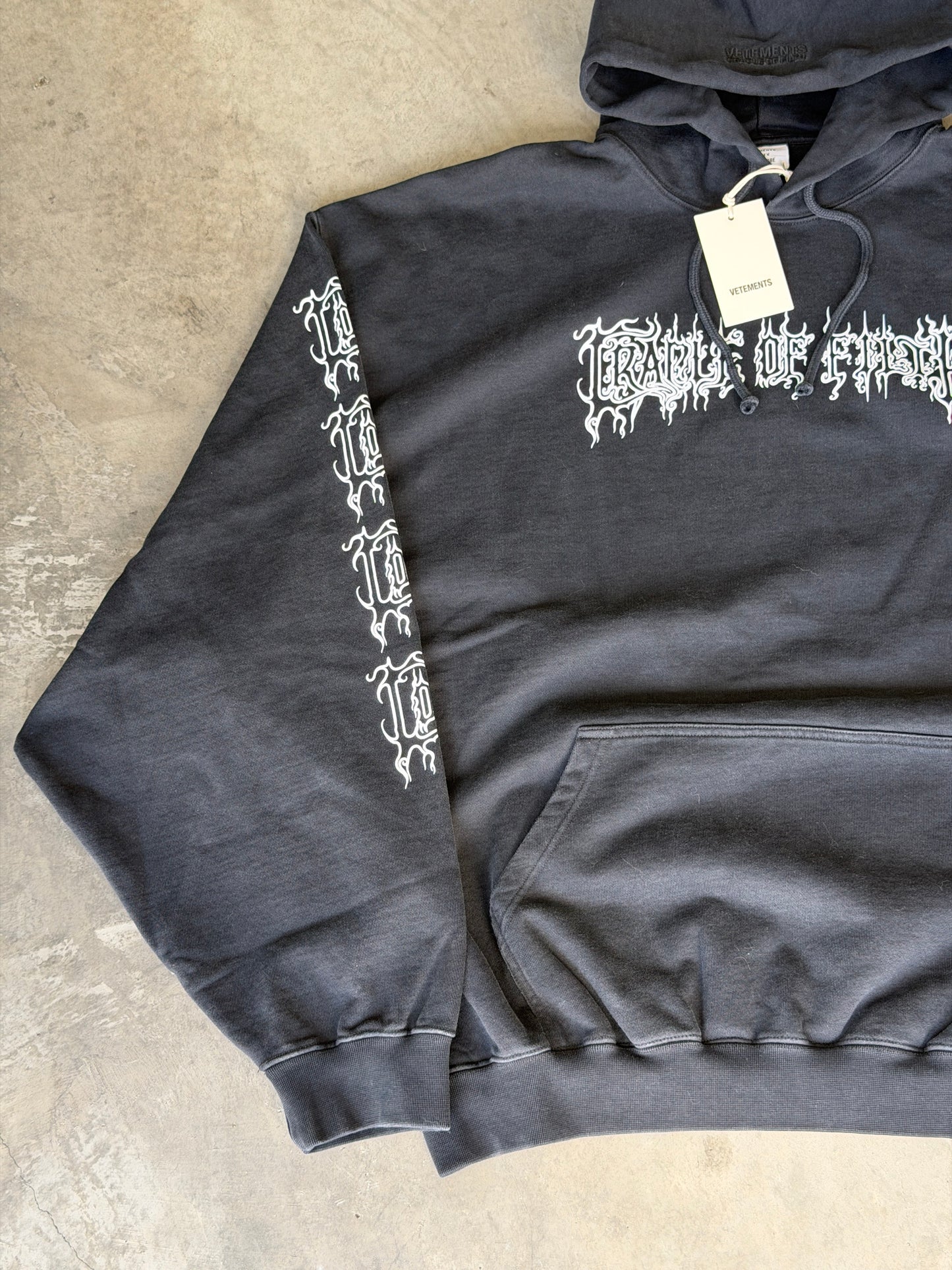 Vetements x cradle of filth hoodie