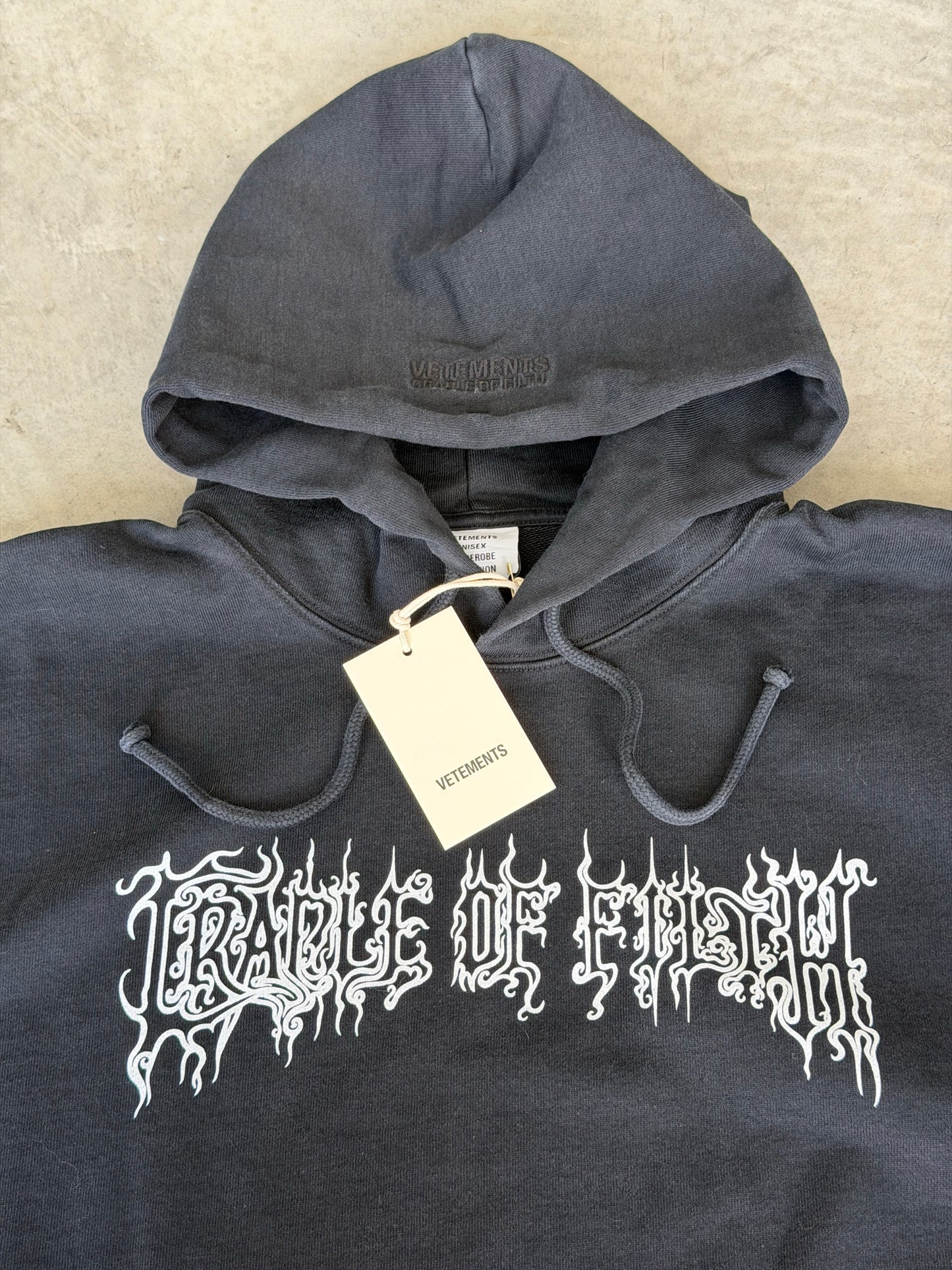 Vetements x cradle of filth hoodie