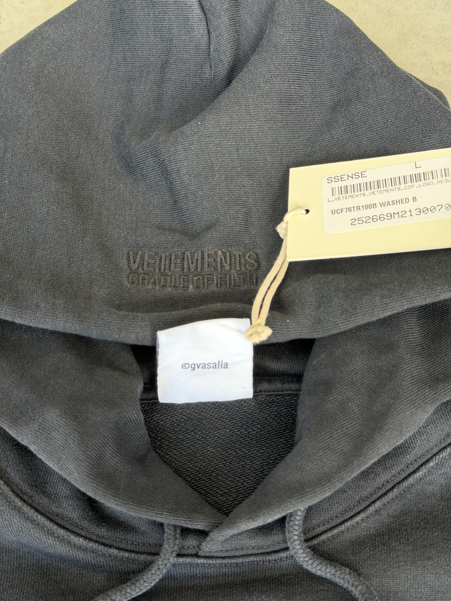 Vetements x cradle of filth hoodie