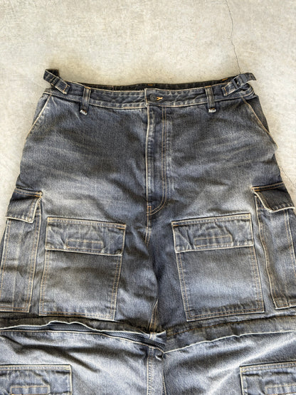 Baleciaga Convertible Japanese Cargo Jeans
