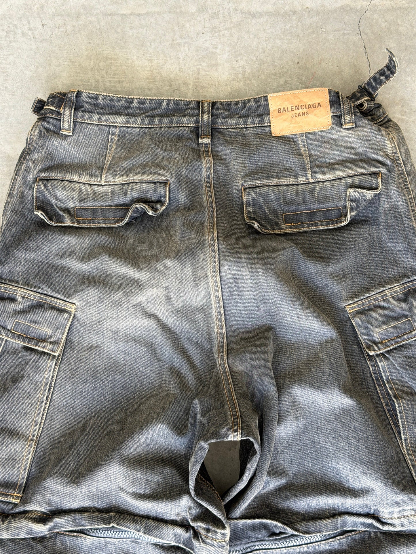Baleciaga Convertible Japanese Cargo Jeans