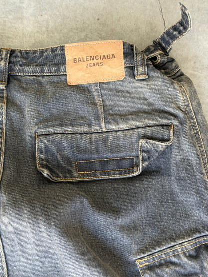 Baleciaga Convertible Japanese Cargo Jeans