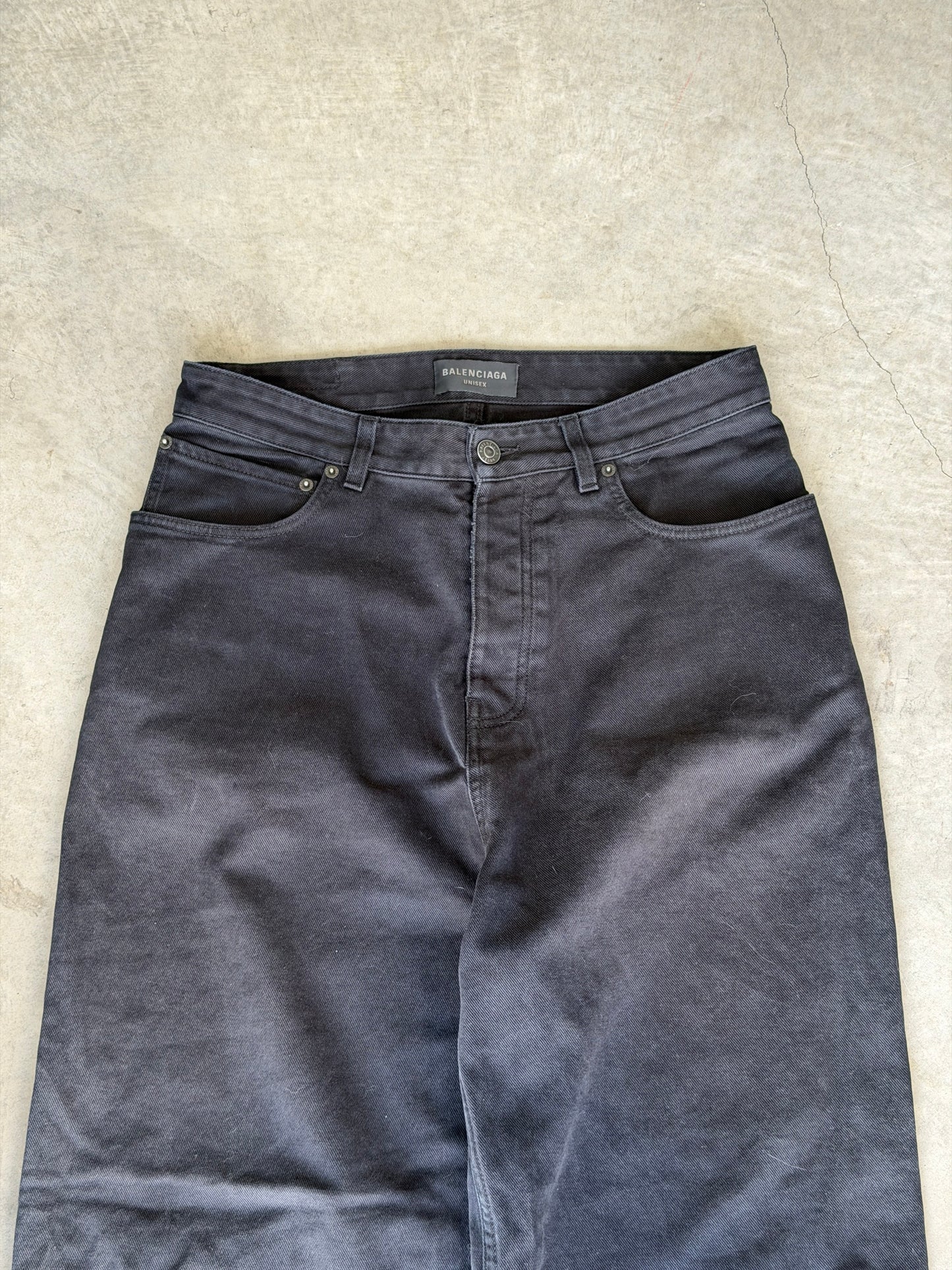 Balenciaga Black baggy denim