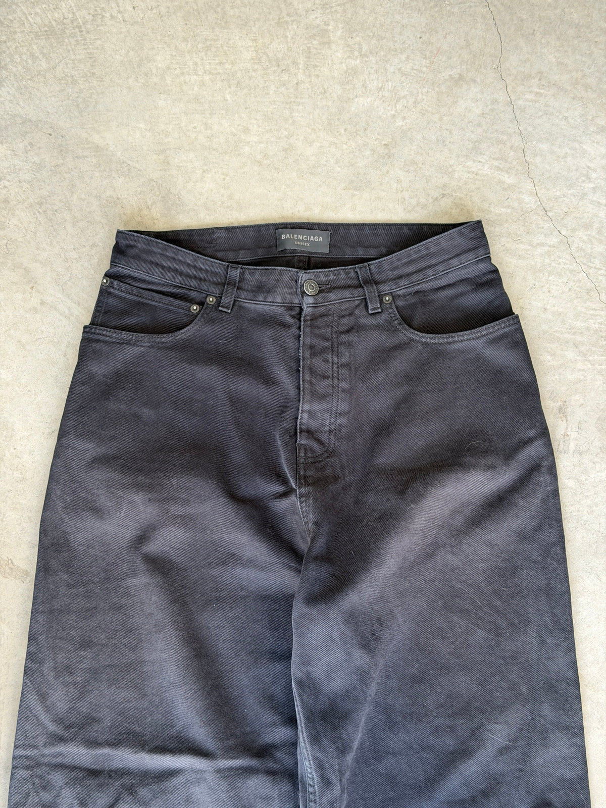 Black baggy denim