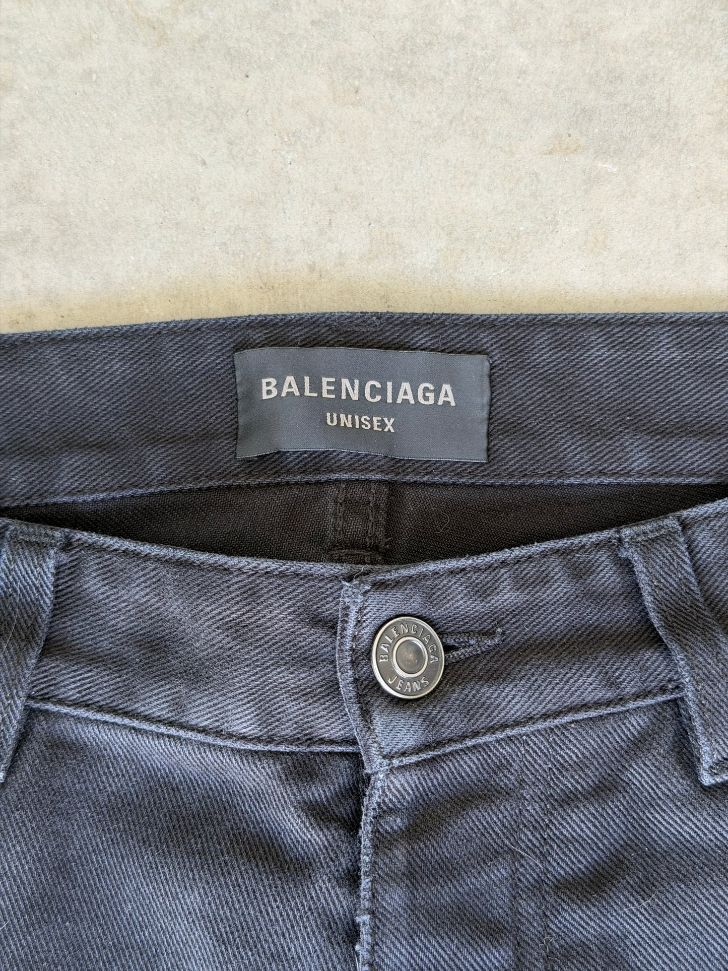 Balenciaga Black baggy denim