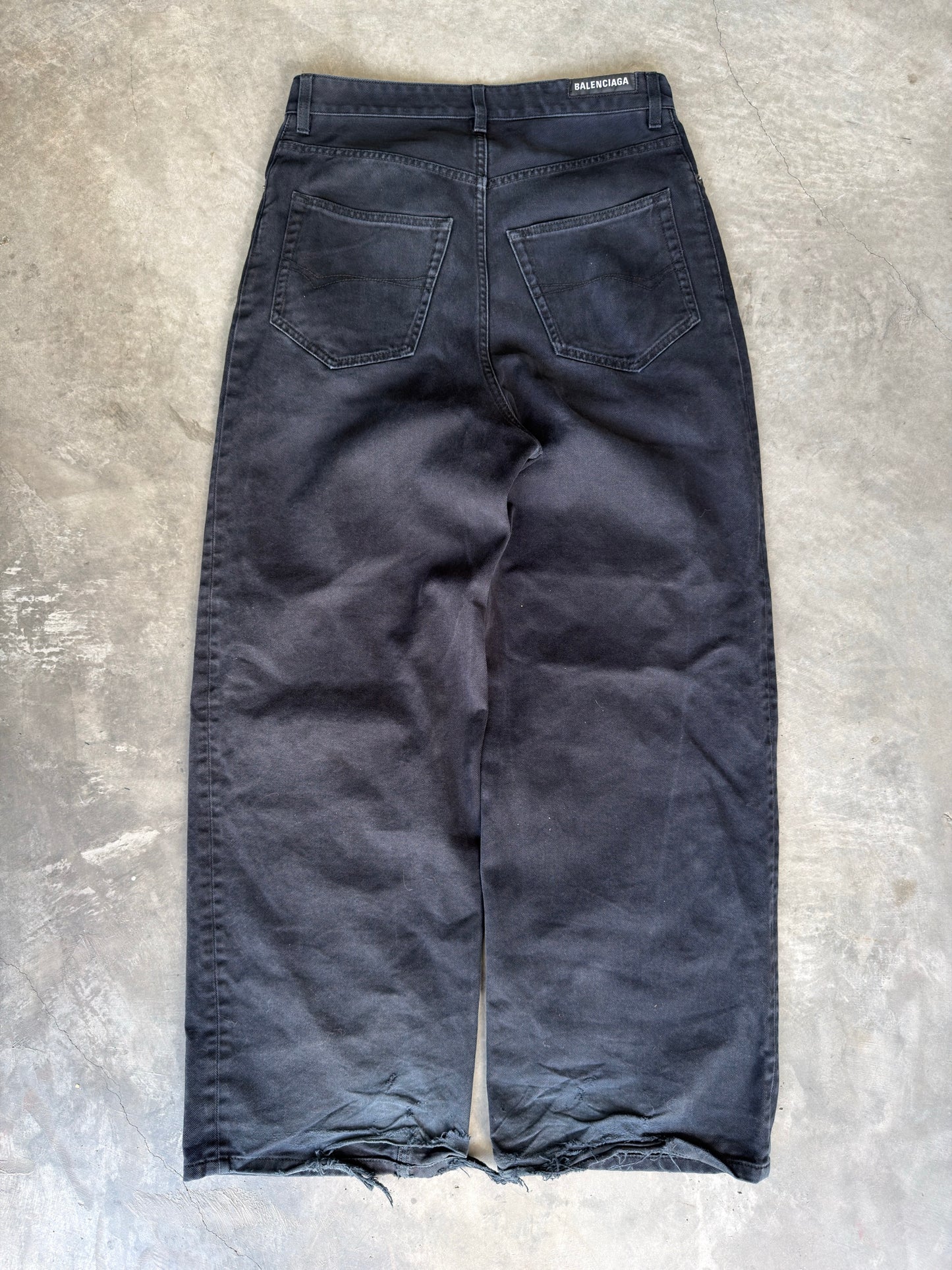 Balenciaga Black baggy denim