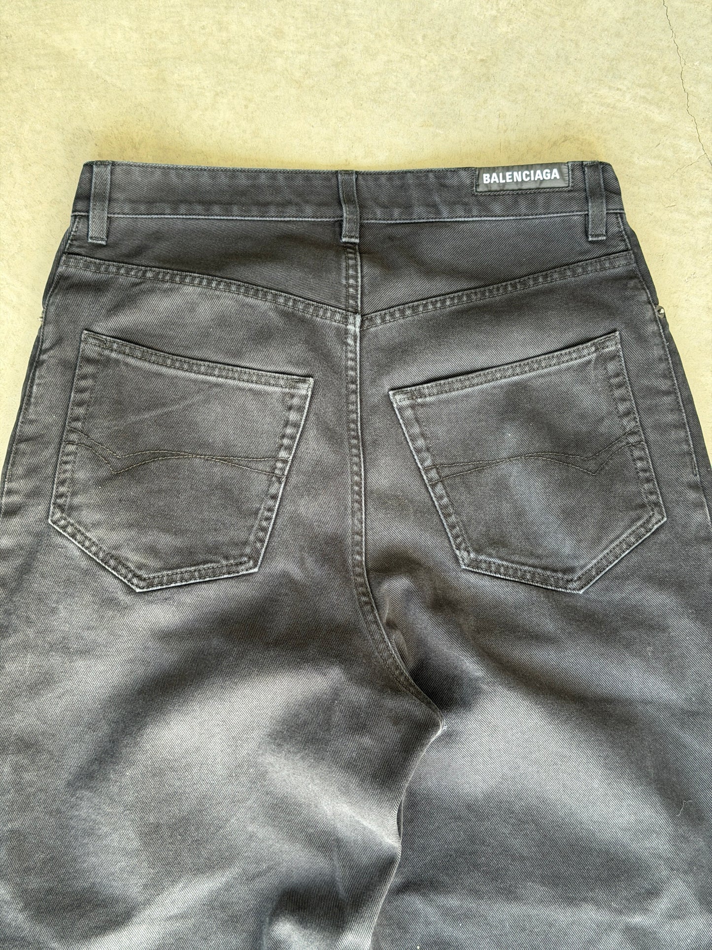 Balenciaga Black baggy denim