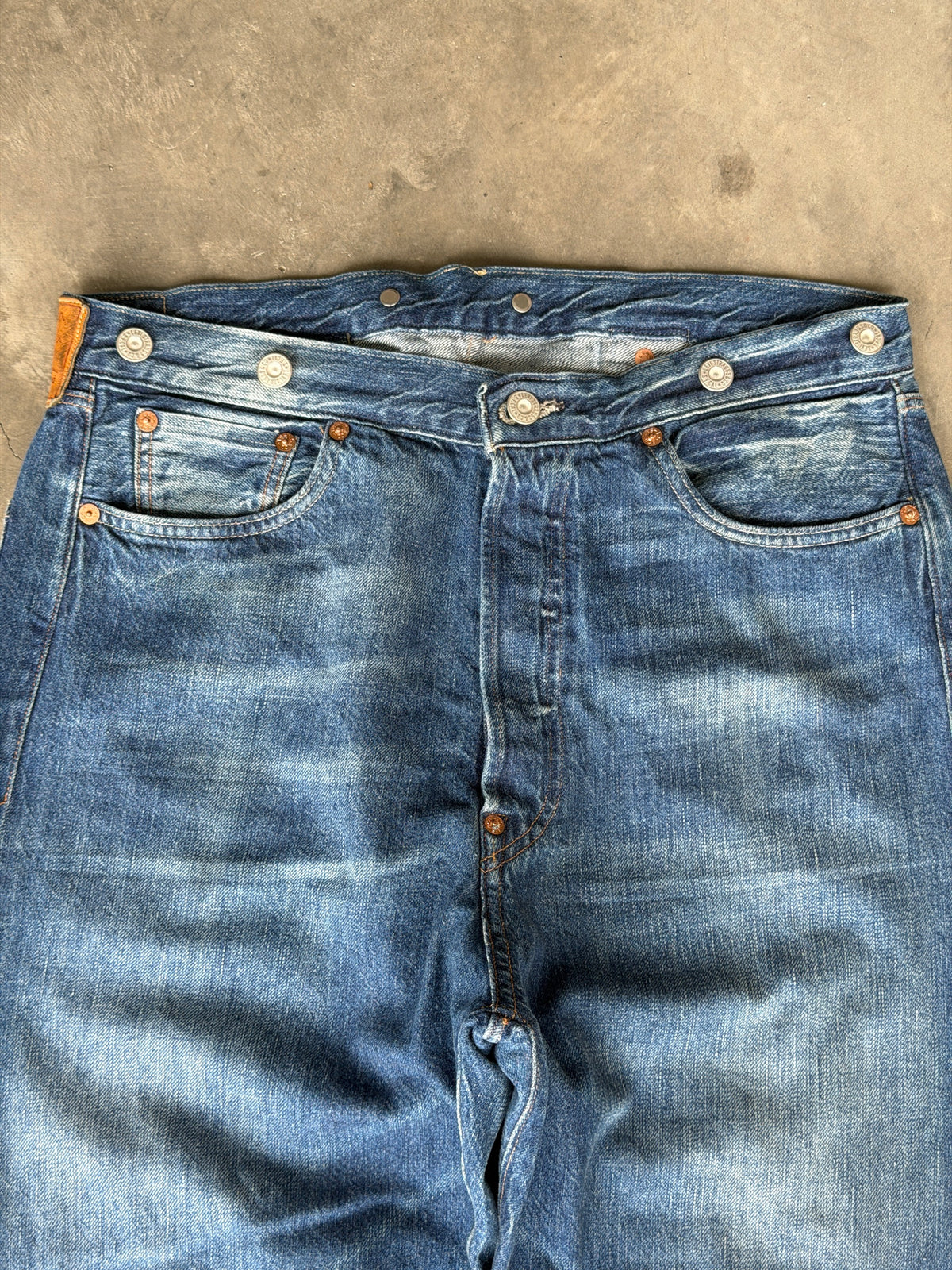 Levis LVC buckle back selvedge denim