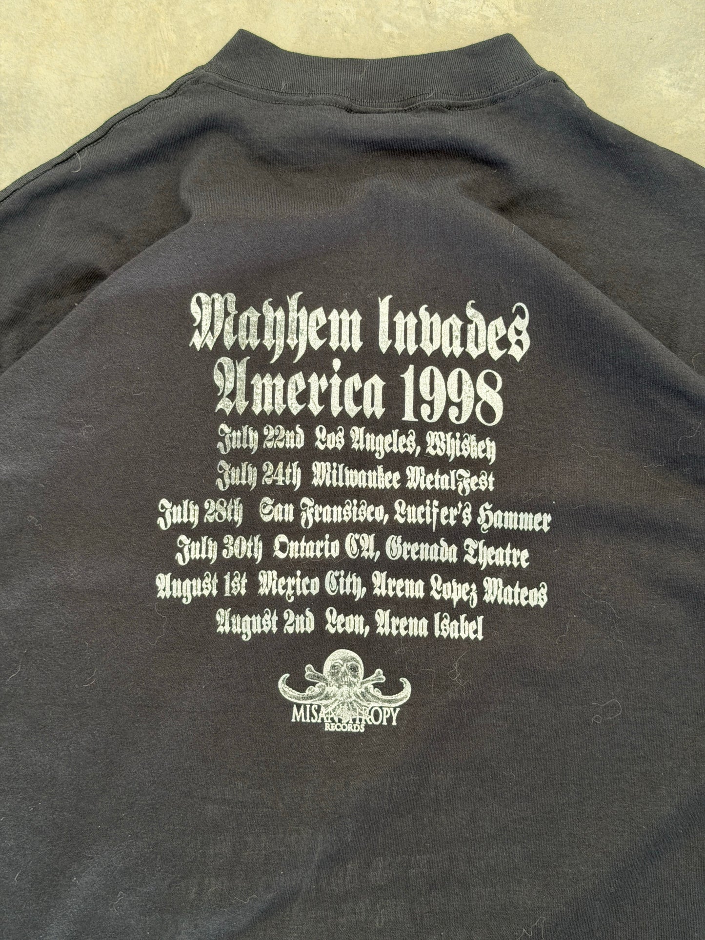 1998 Mayhem tee
