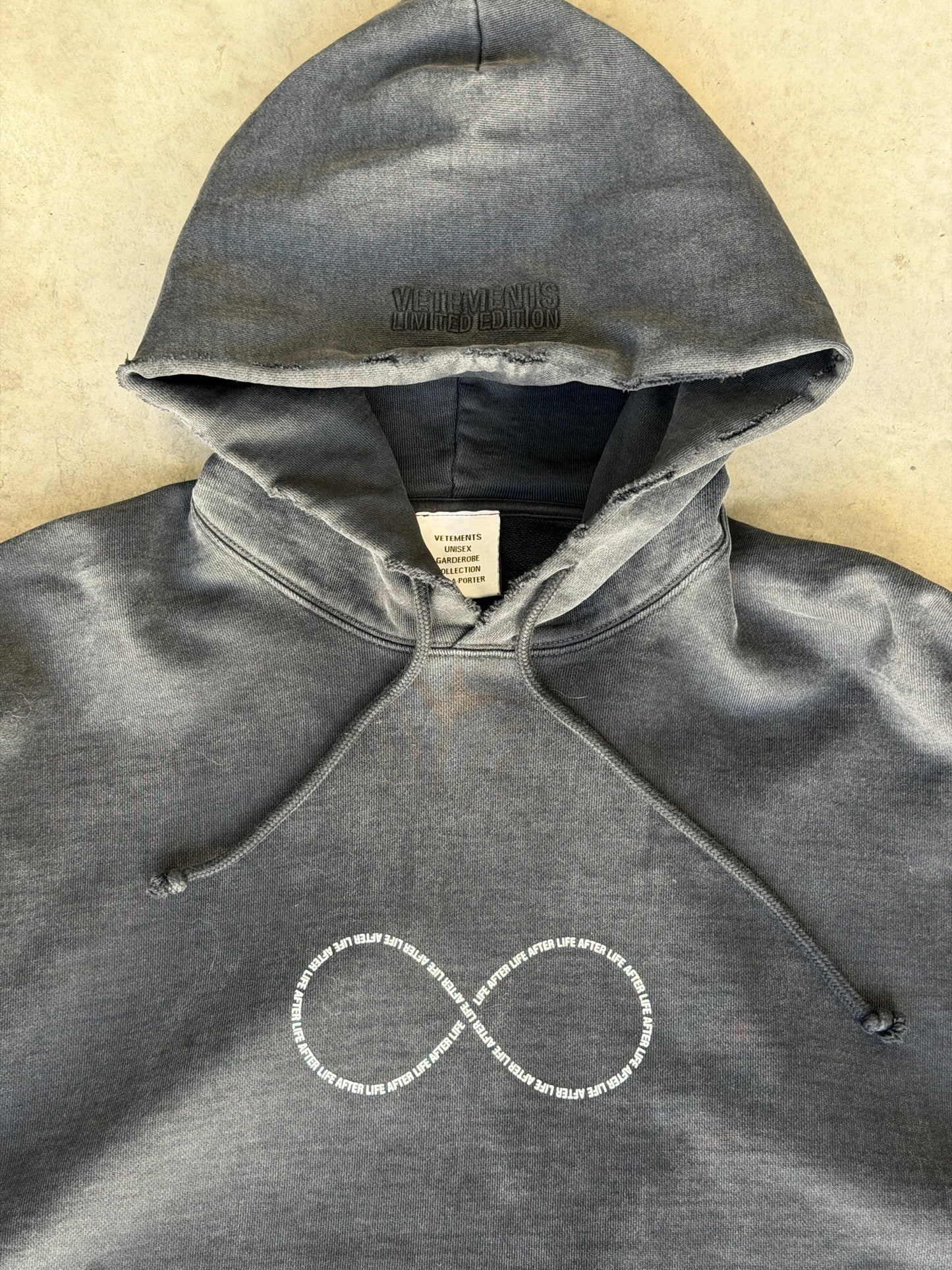 vetements life after life hoodie