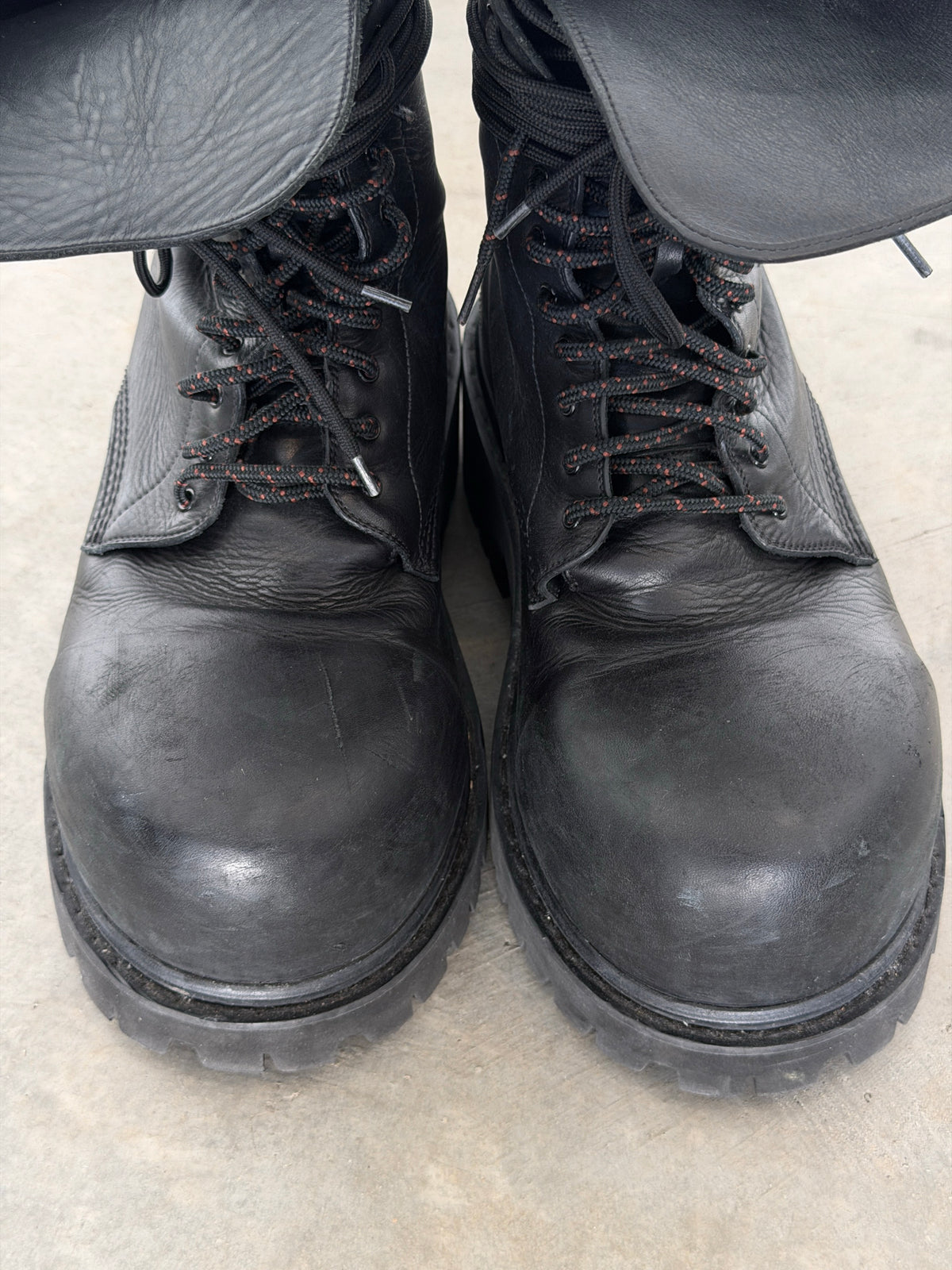 AW24 runway stomper boots