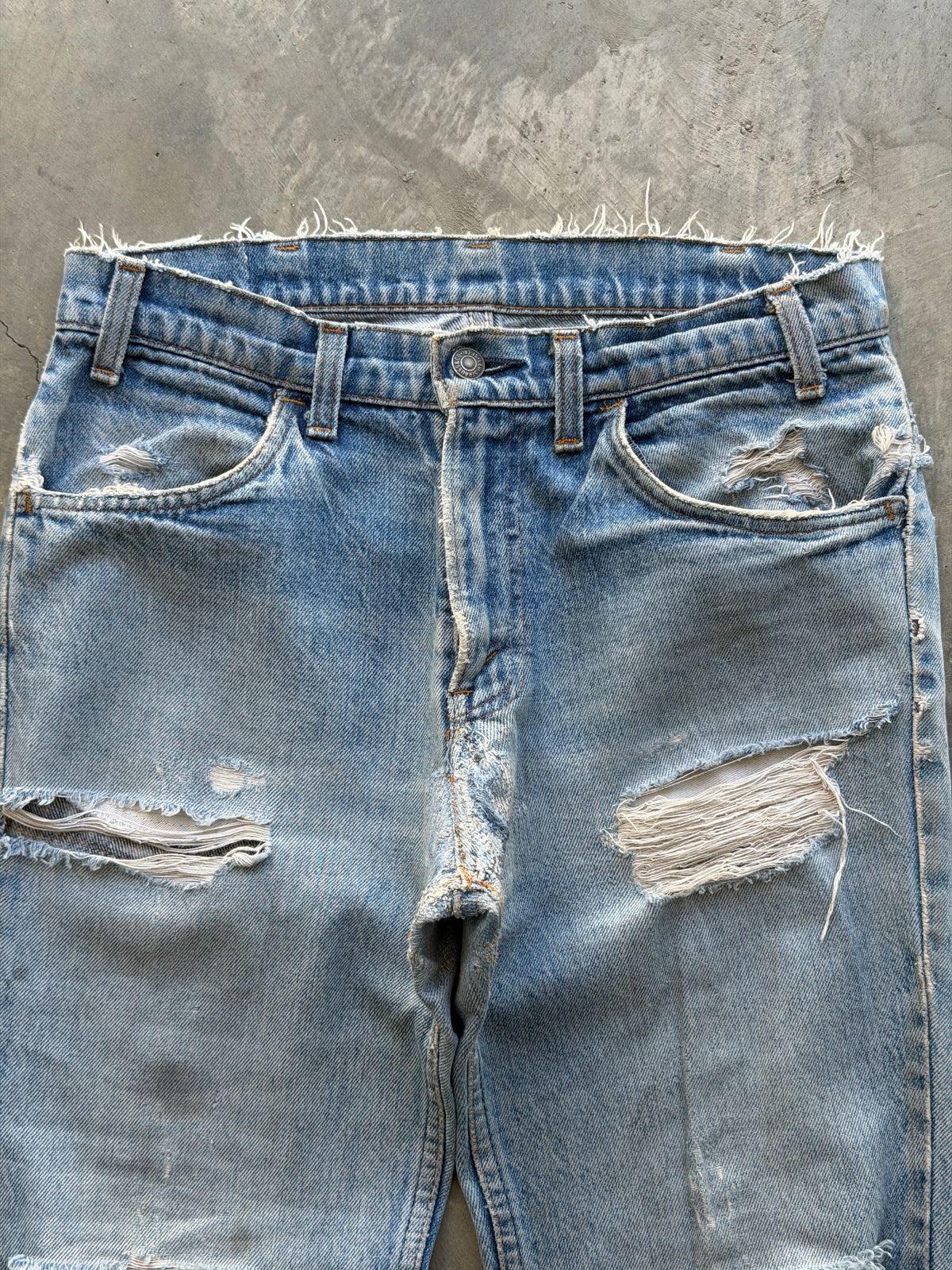 vintage 70s orange tab flares