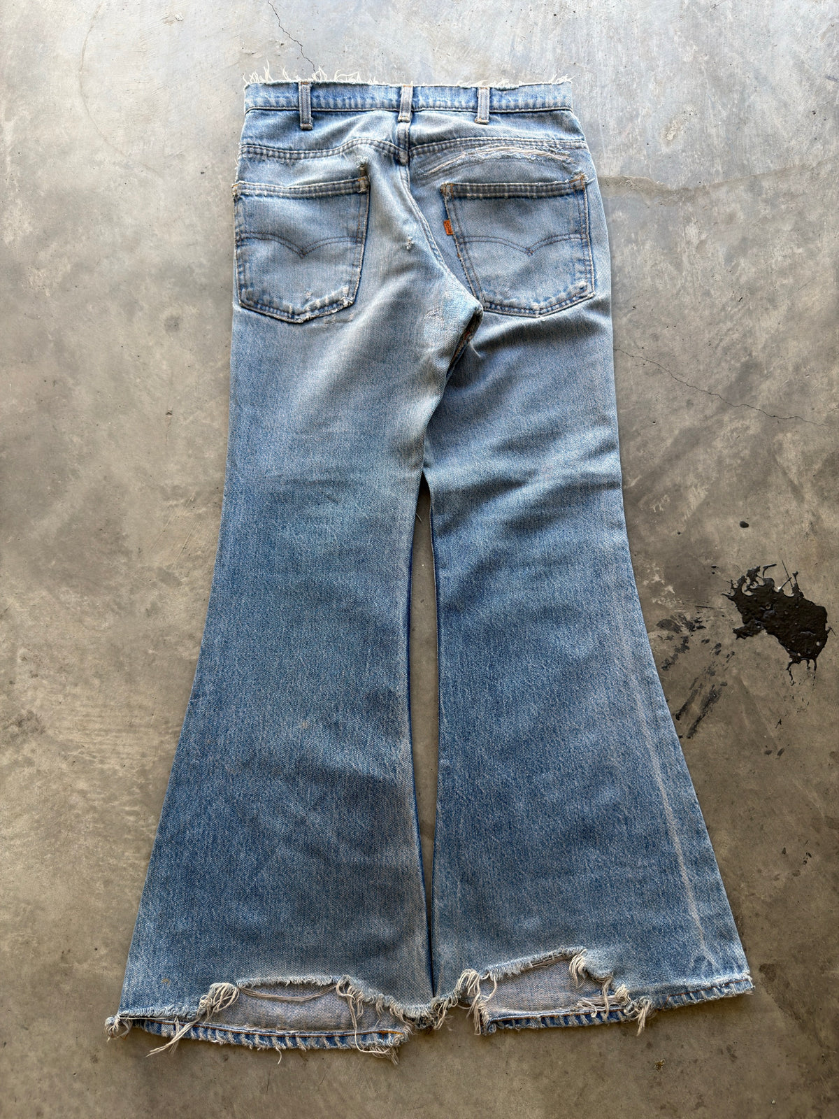 vintage 70s orange tab flares