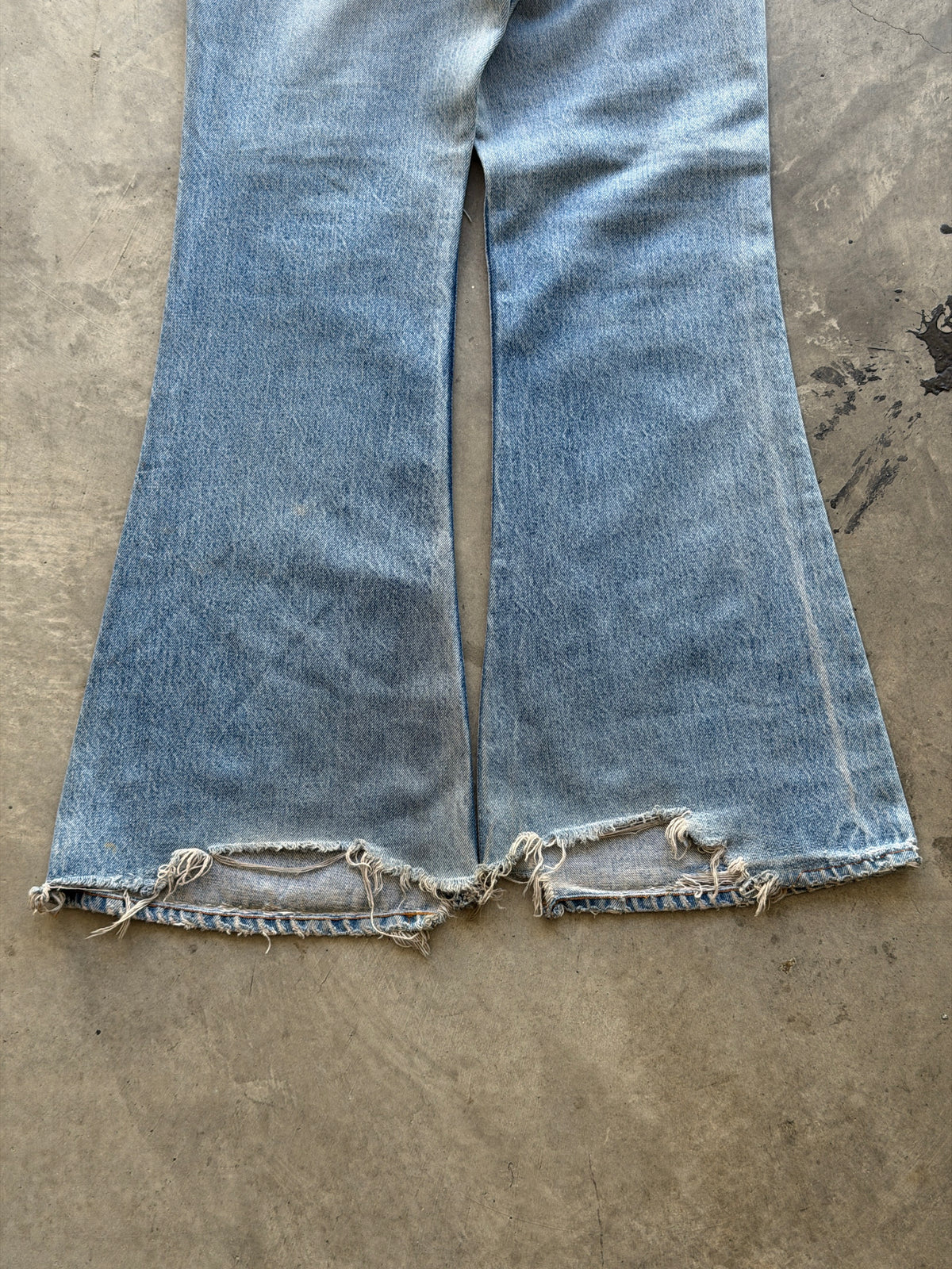 vintage 70s orange tab flares