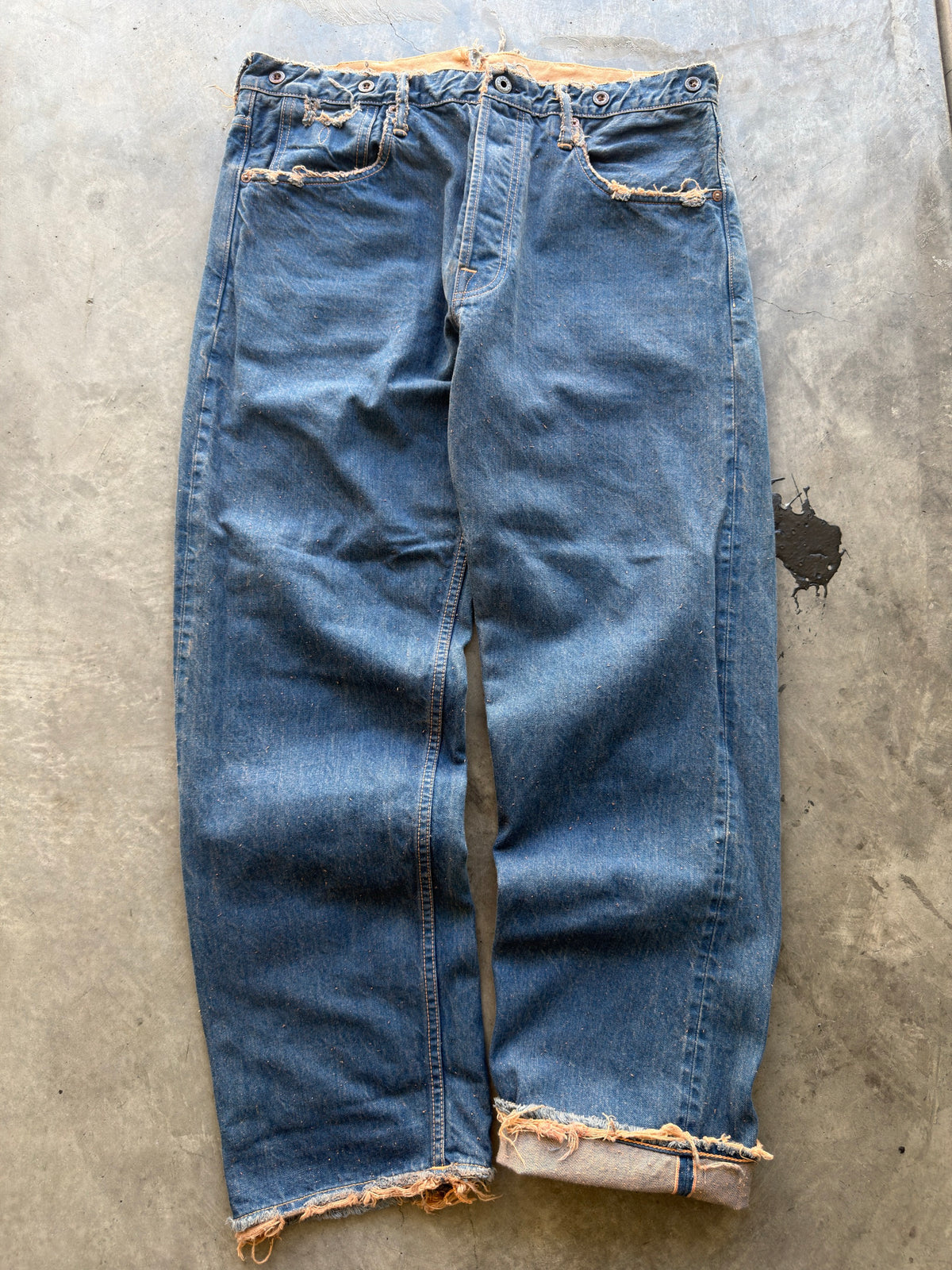 heavy selvedge miner denim