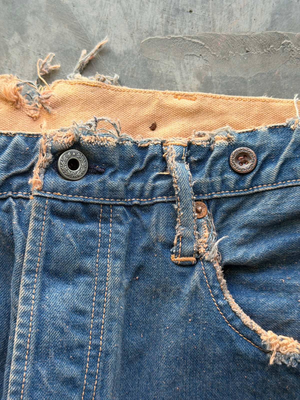 heavy selvedge miner denim