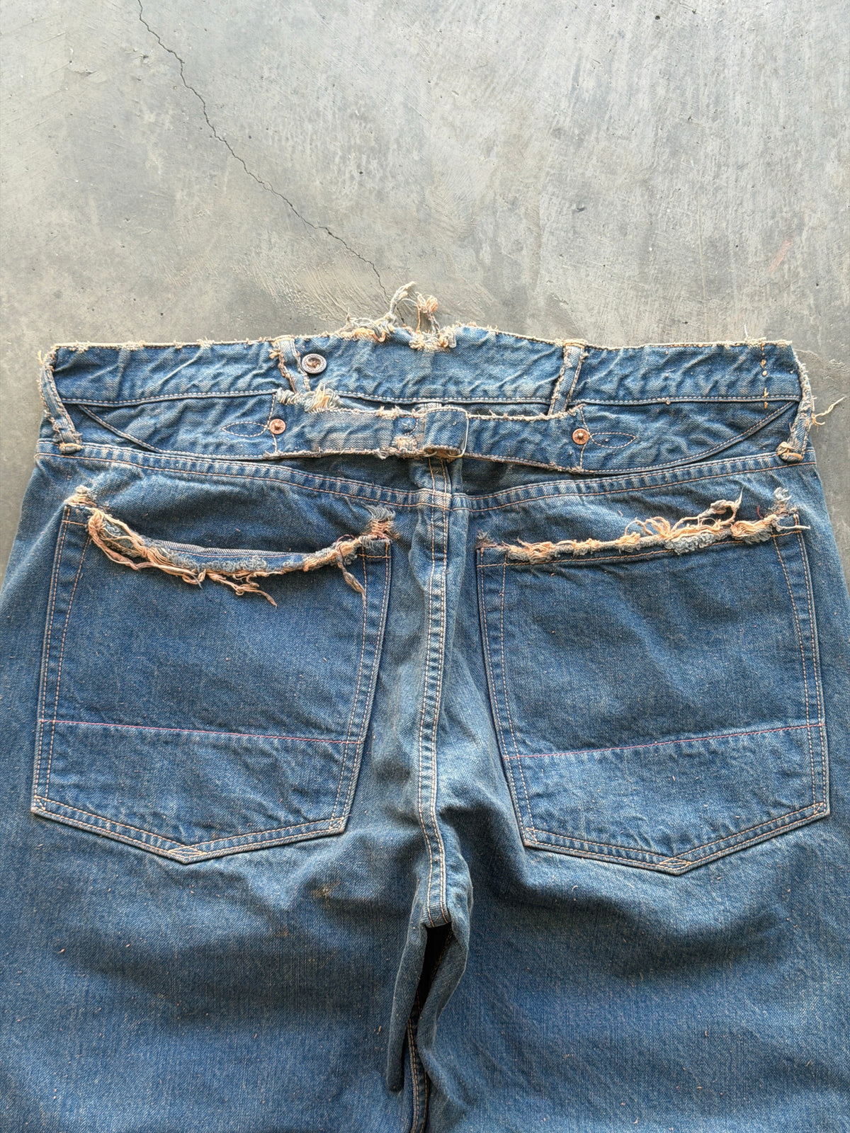 heavy selvedge miner denim