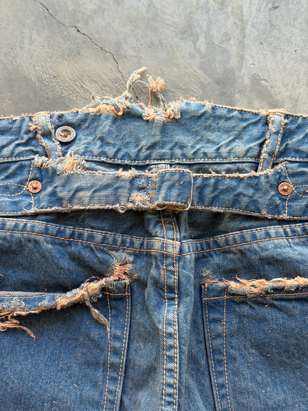 heavy selvedge miner denim