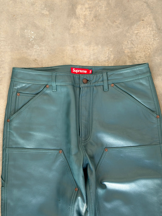 Supreme Leather Double Knee Dusty Teal