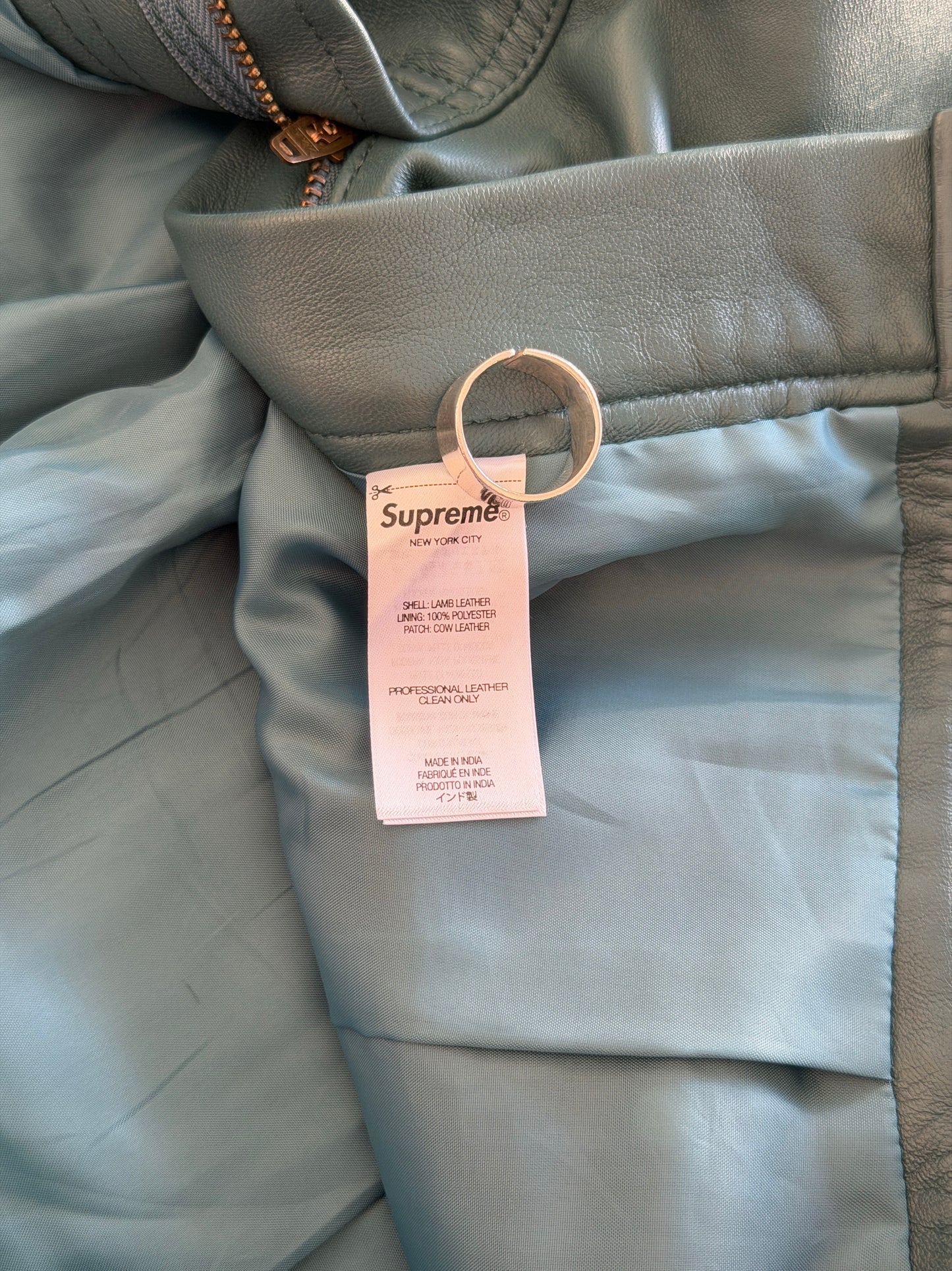 Supreme Leather Double Knee Dusty Teal