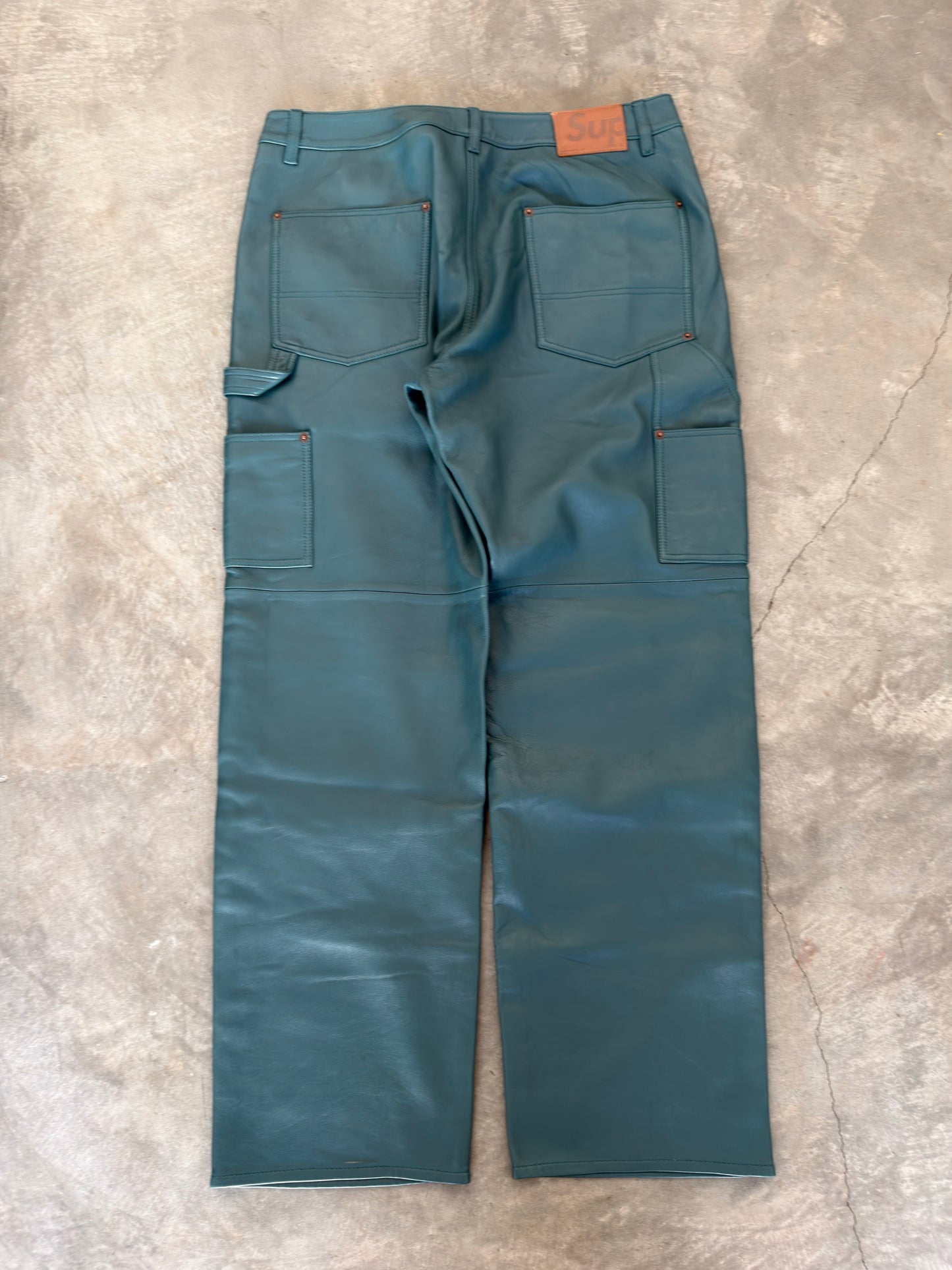 Supreme Leather Double Knee Dusty Teal