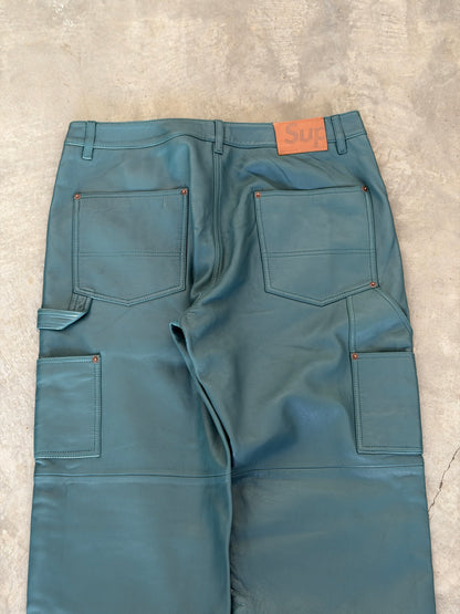 Supreme Leather Double Knee Dusty Teal