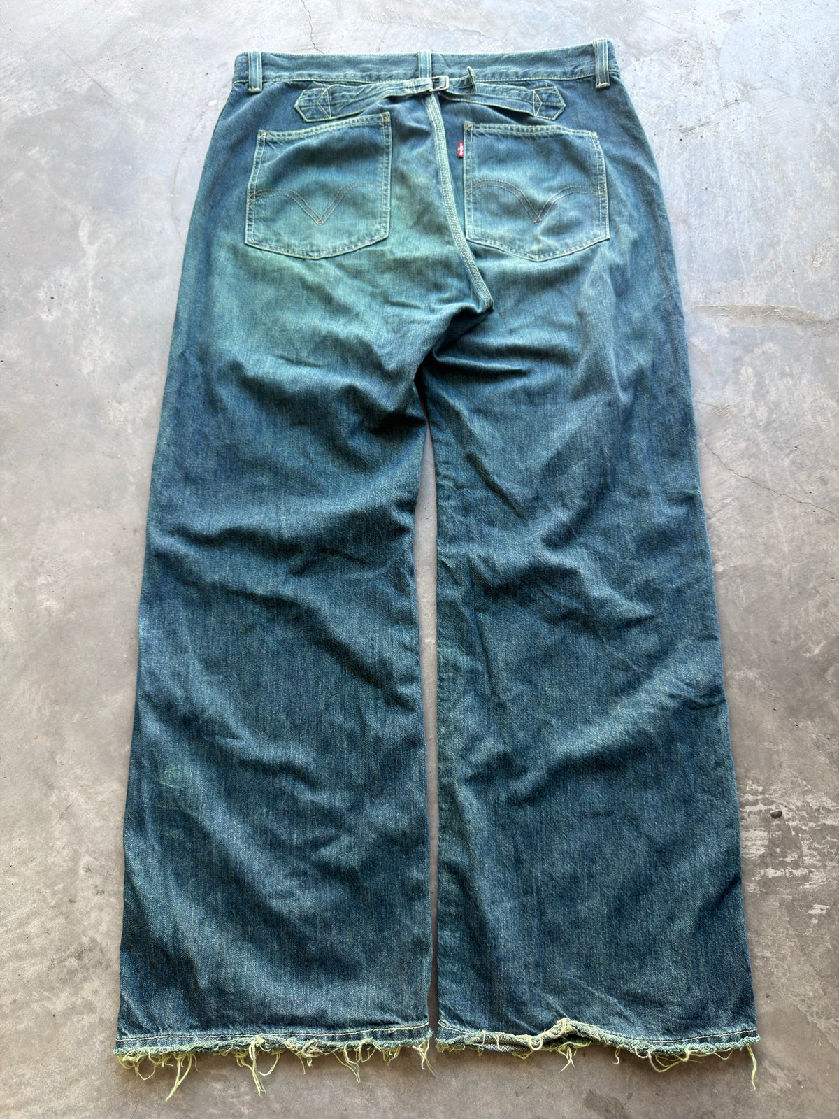 made in Europe buckle back denim