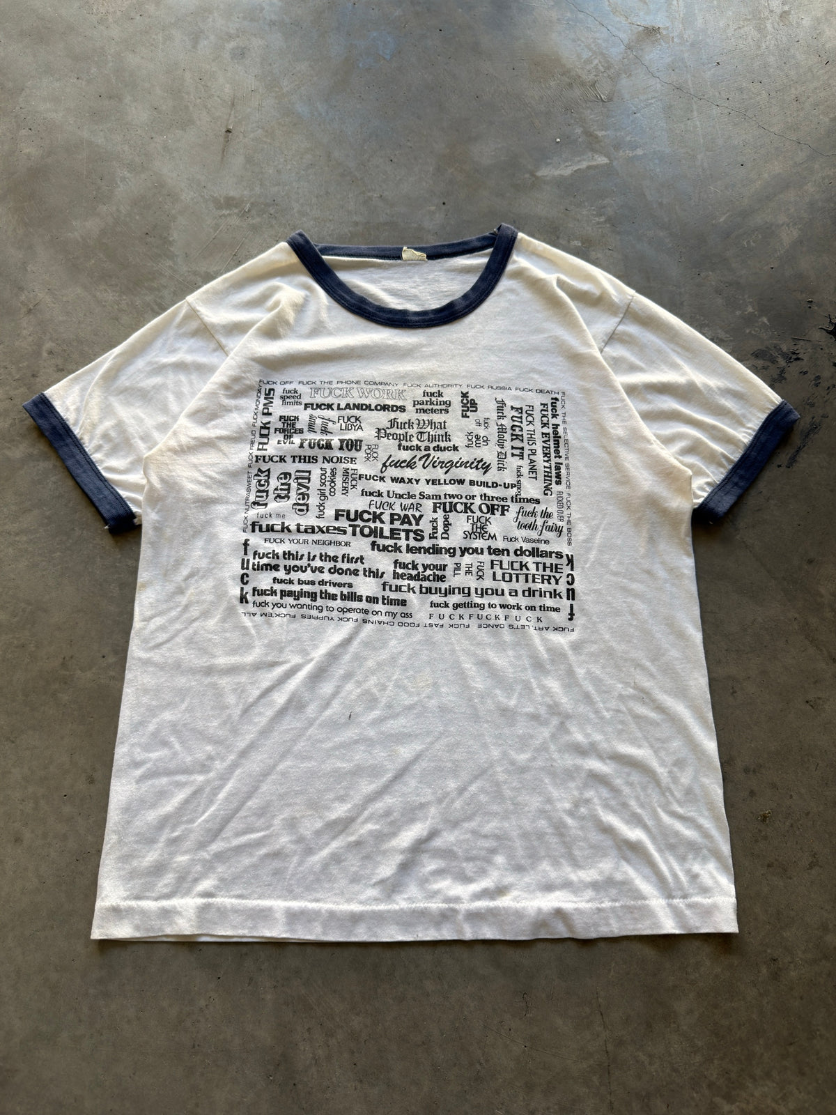 70s Fuck everything tee