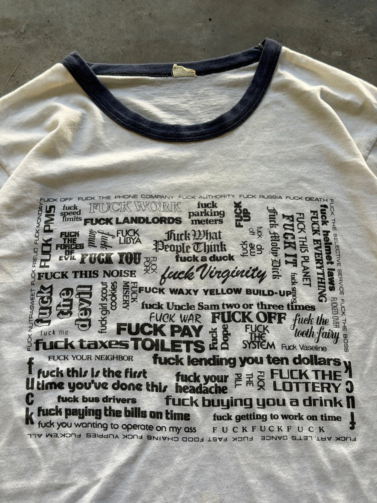 70s Fuck everything tee