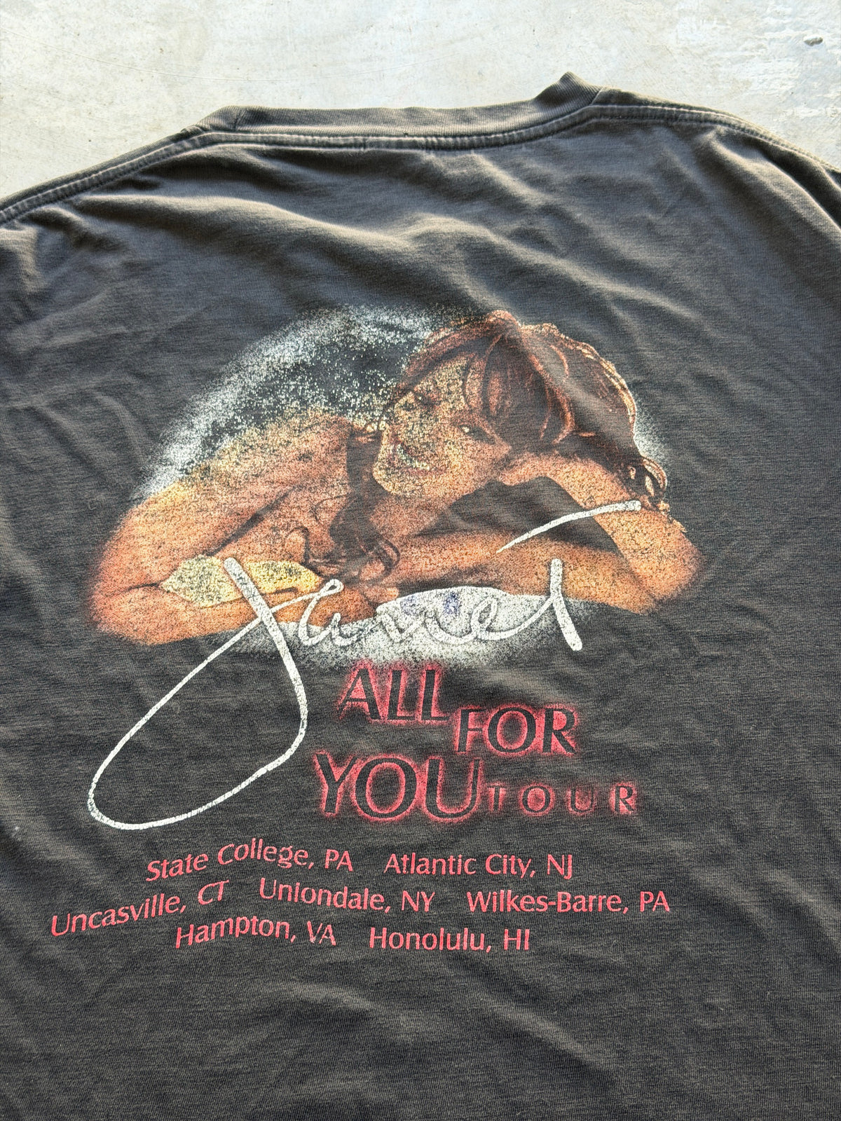 Janet Jackson "all for you" tour tee