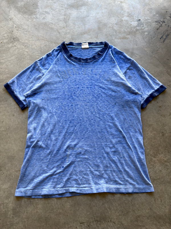 70s thrasher blue ringer tee