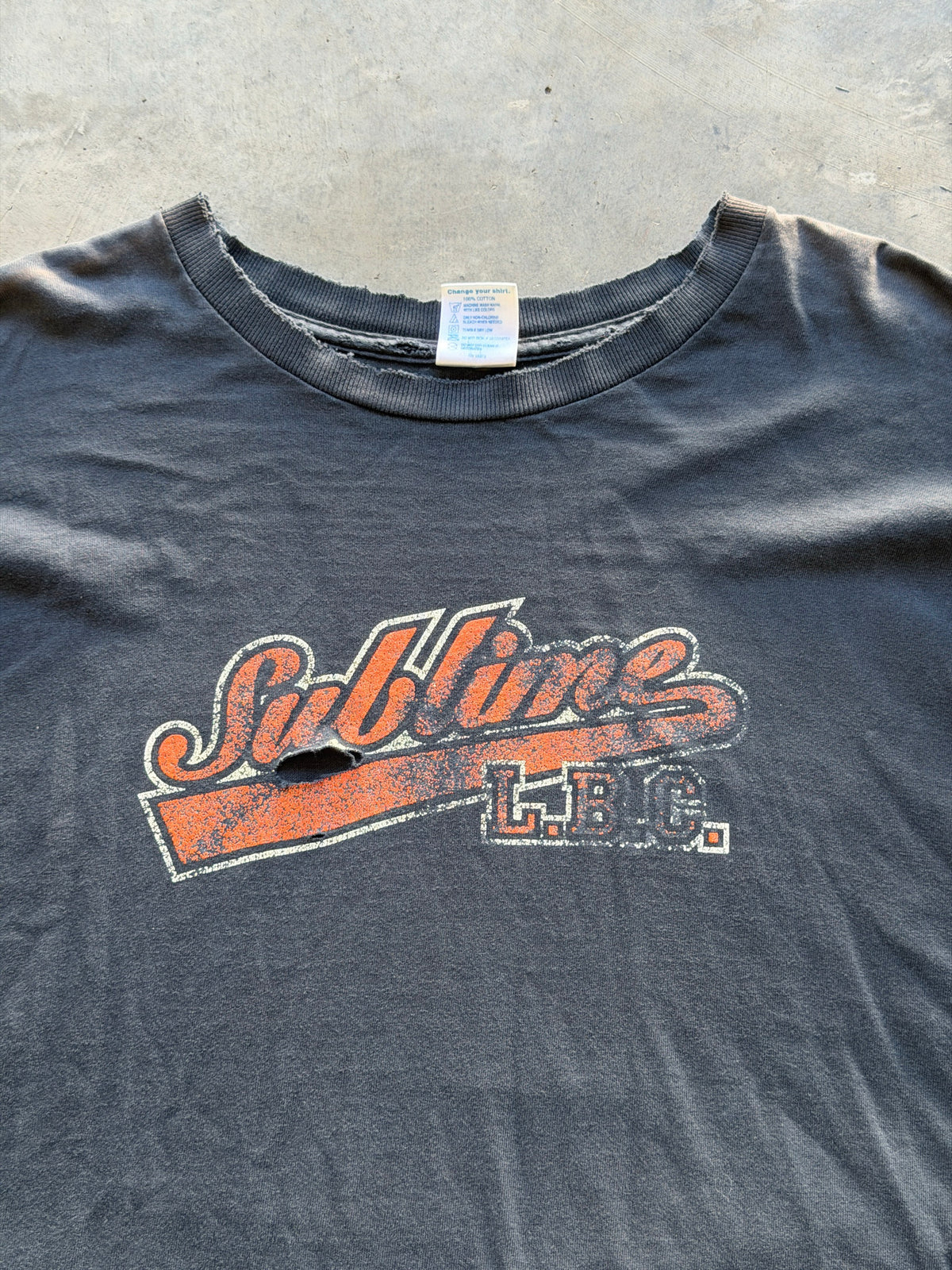 LBC distressed tee