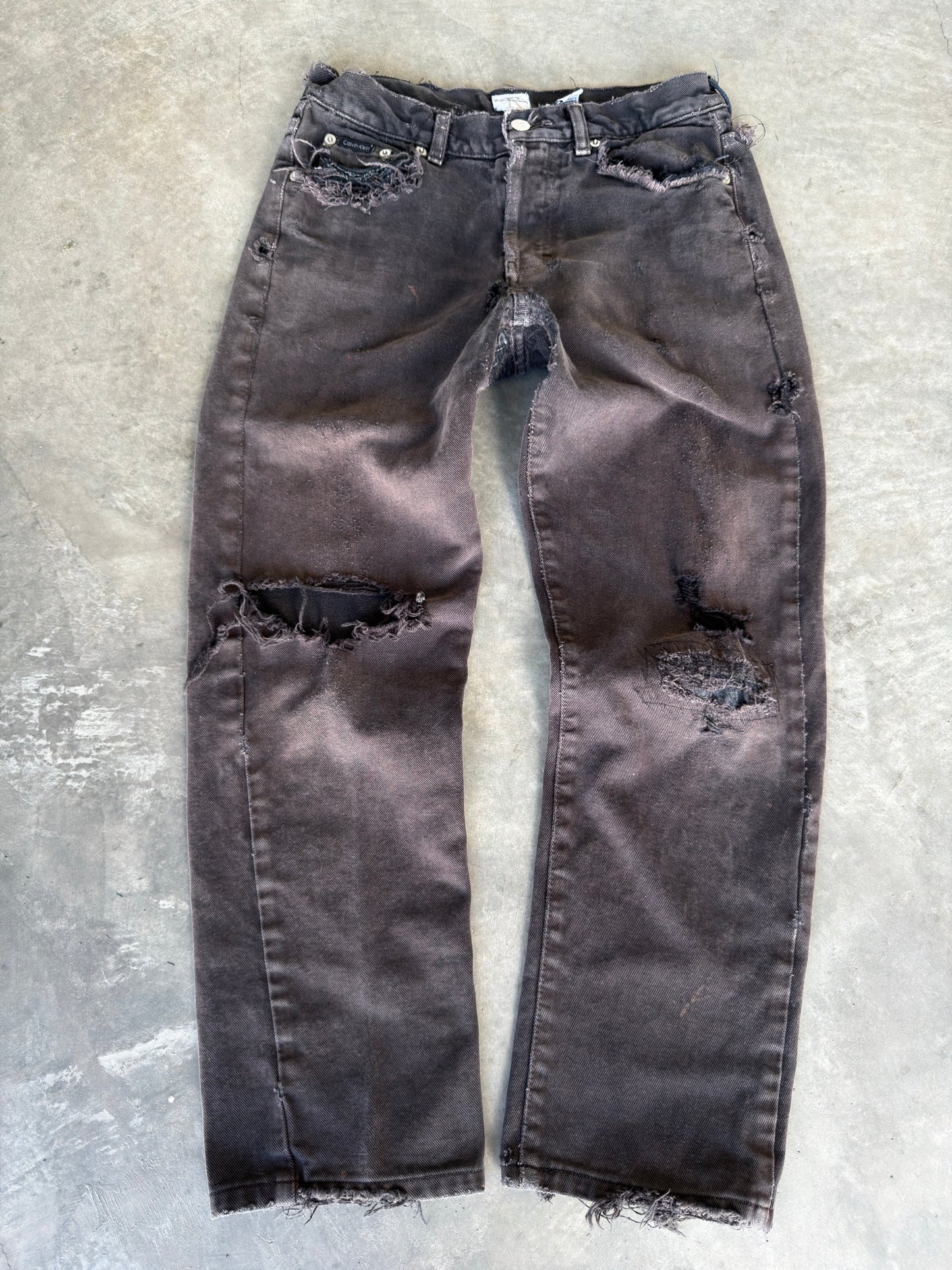 90s thrashed Calvin klien denim