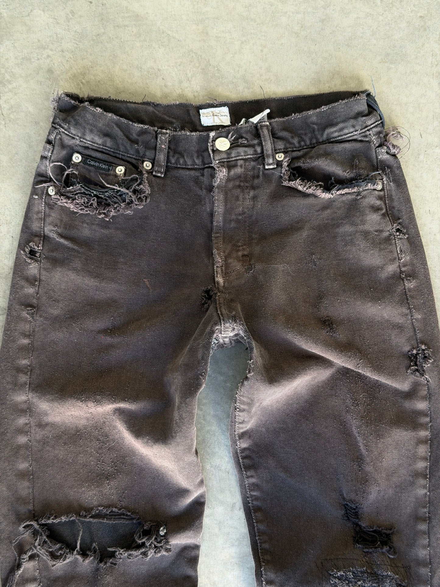 90s thrashed Calvin klien denim