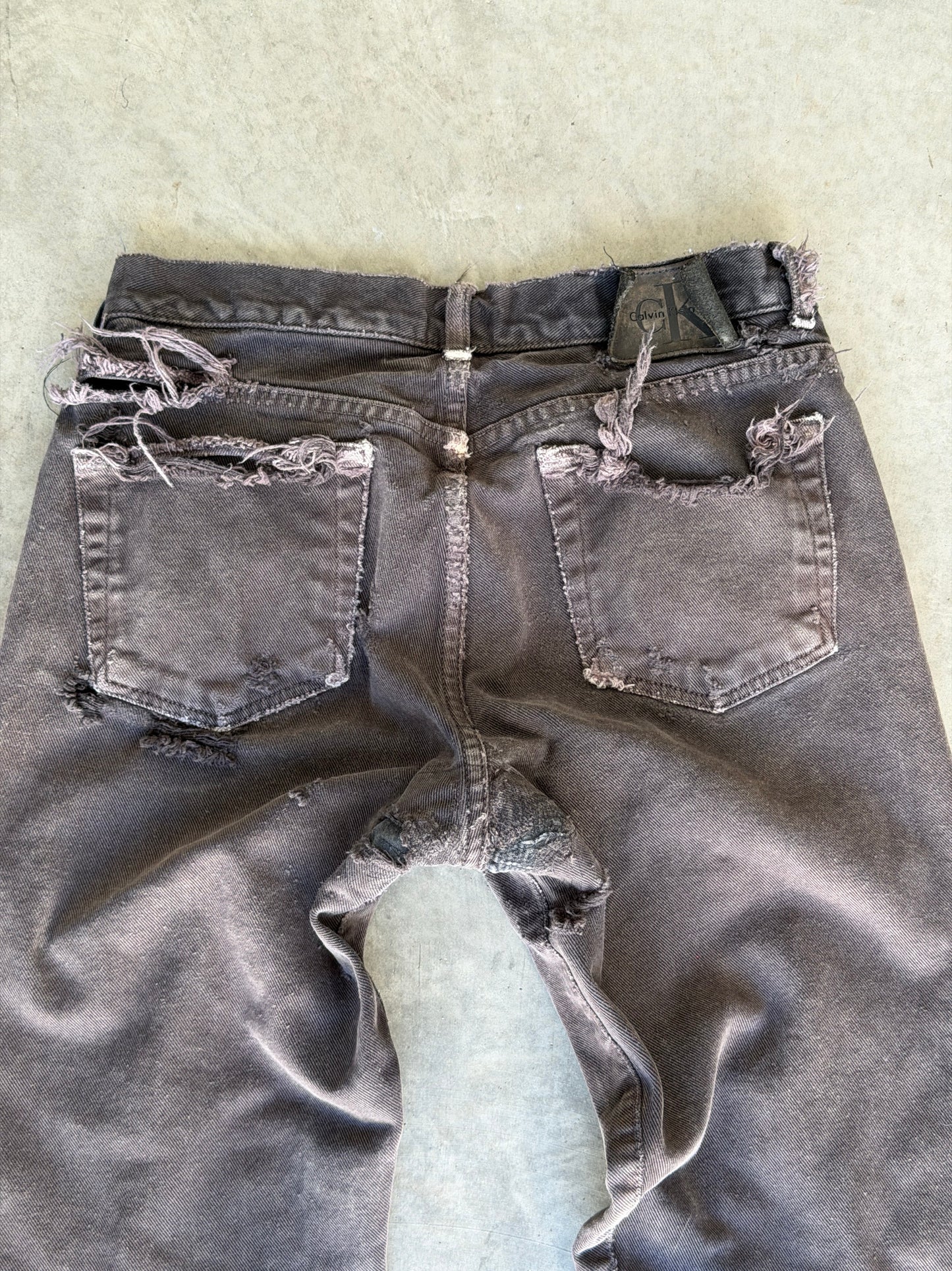 90s thrashed Calvin klien denim
