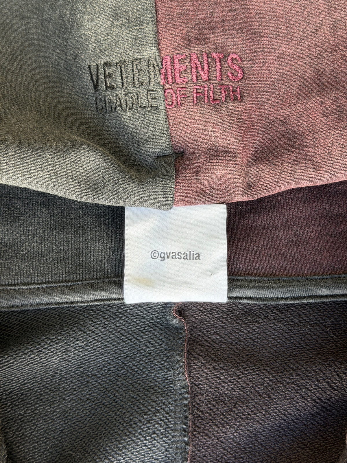 split zip up hoodie