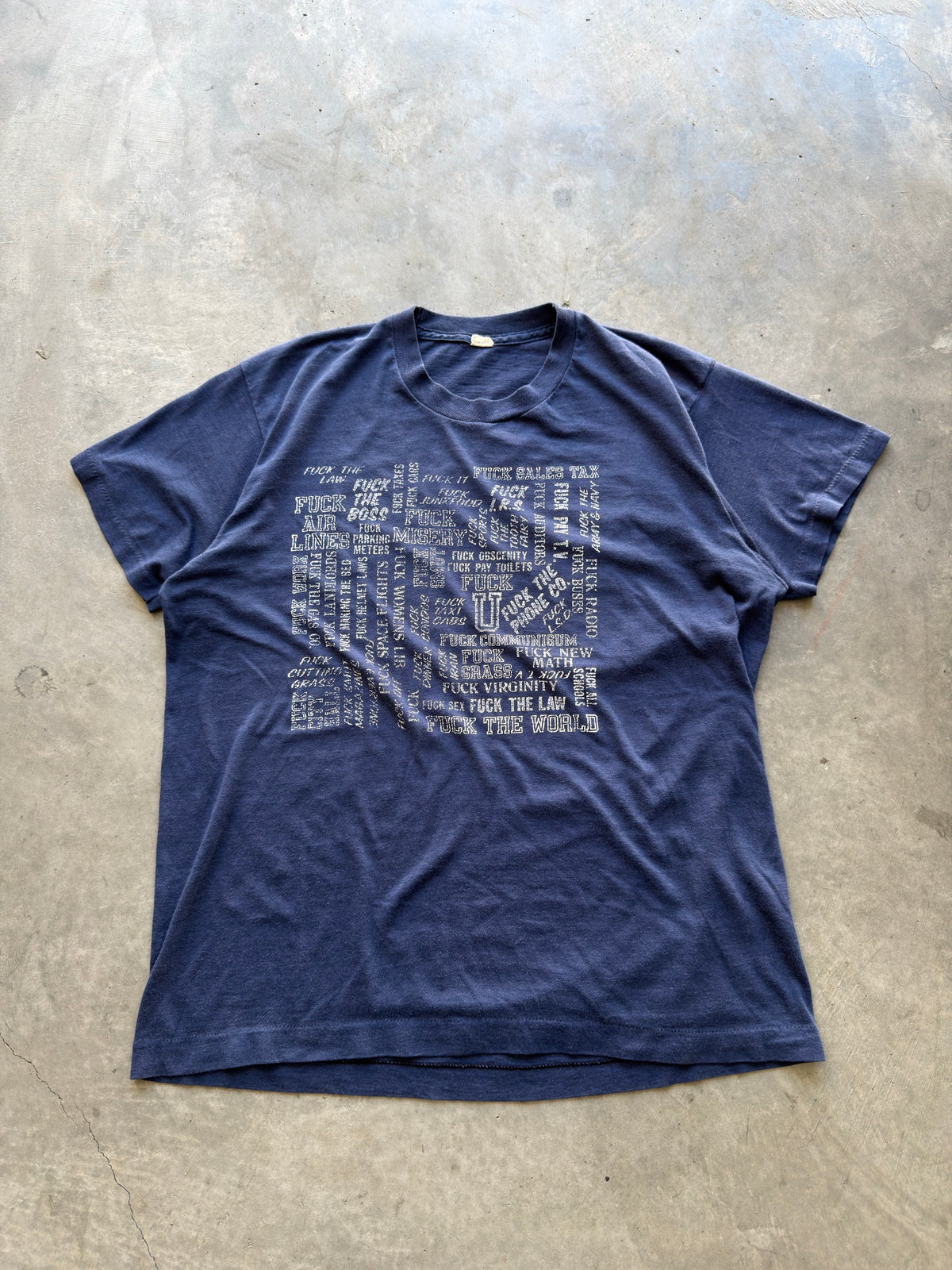 70s Fuck everything tee