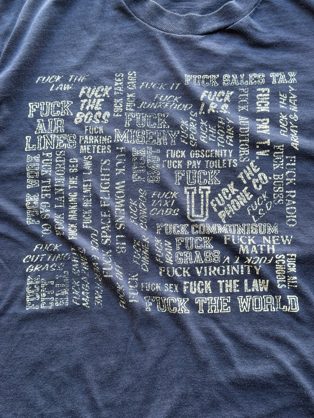 70s Fuck everything tee