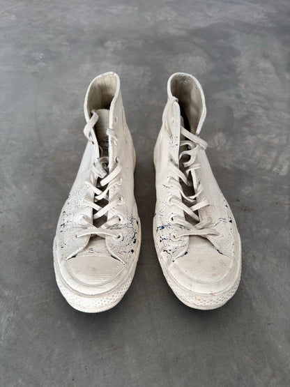 Maison Margiela x converse painted blue