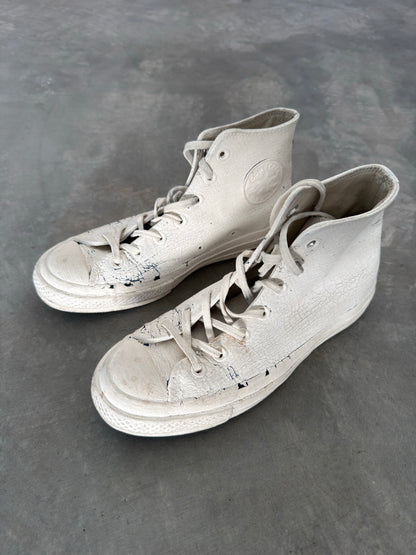 Maison Margiela x converse painted blue