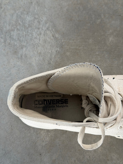 Maison Margiela x converse painted blue