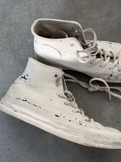 Maison Margiela x converse painted blue