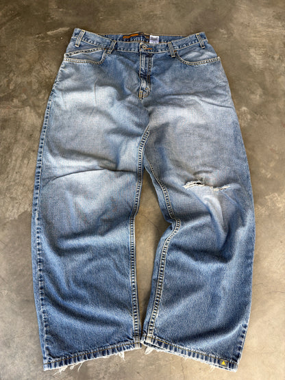 y2k silver tab baggy Levis