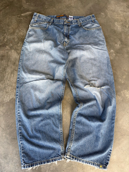 y2k silver tab baggy Levis