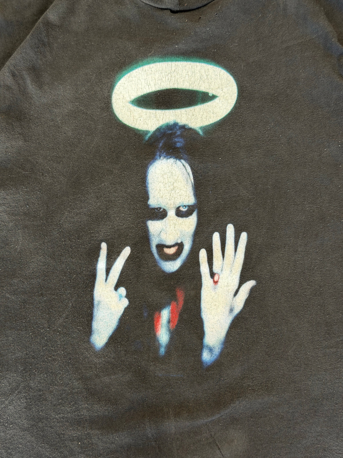 1997 Marilyn Manson “enough middle fingers” tee