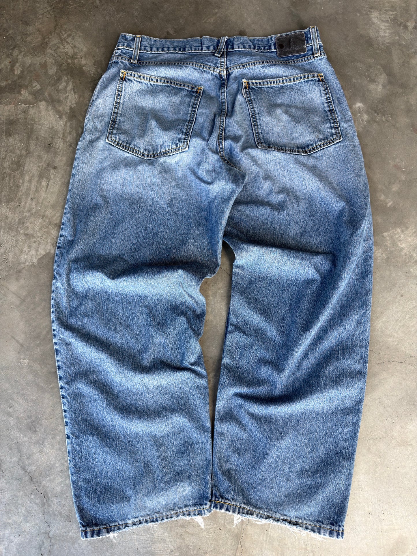 y2k silver tab baggy Levis