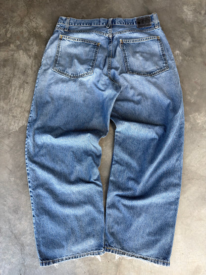 y2k silver tab baggy Levis